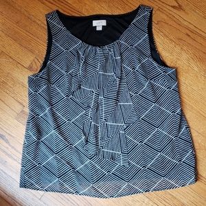 Loft XL top with ruffles